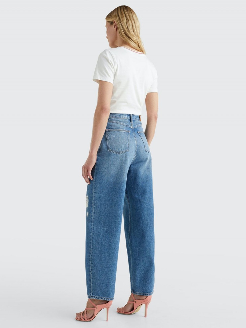 Tommy Hilfiger Icons High Rise Balloon Jeans Dam Blå | 019-EKJRBI