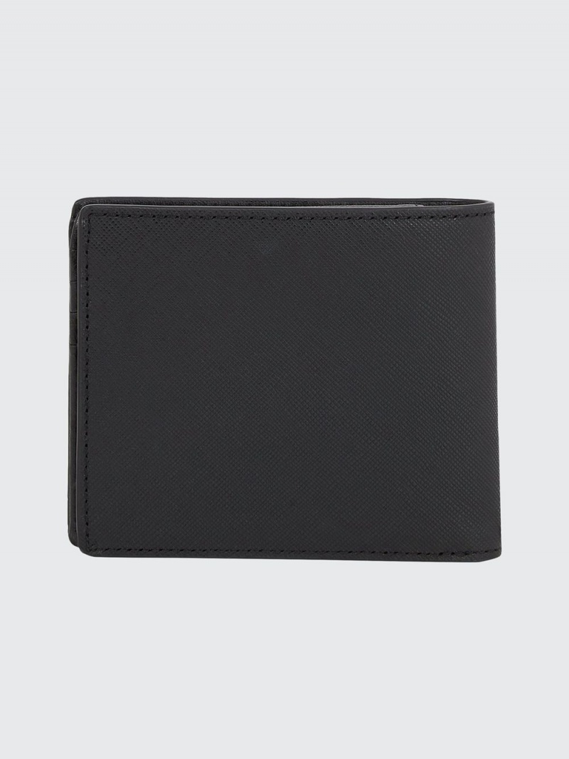 Tommy Hilfiger Läder Card And Coin Flap Plånbok Herr Svarta | 192-HGNPQD