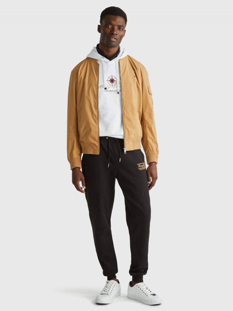 Tommy Hilfiger Lätta Bomber Jackor Herr Khaki | 281-TXUGJS