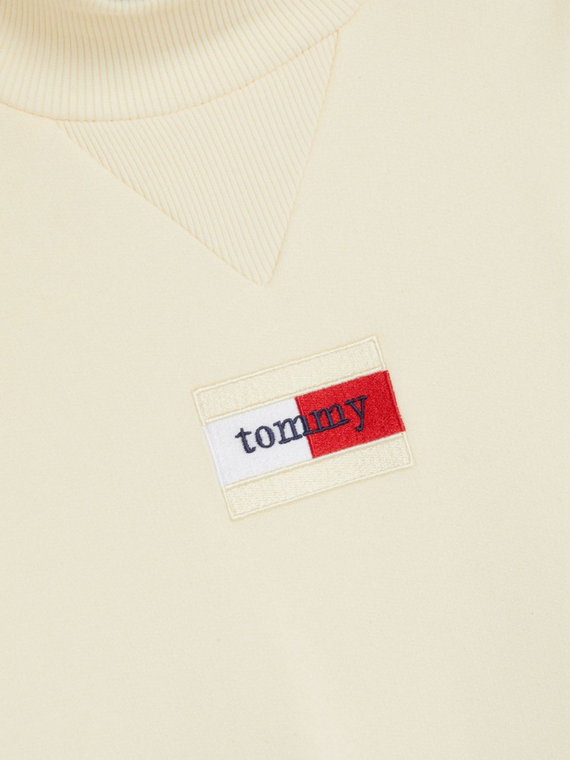 Tommy Hilfiger Mock Turtleneck Tröjor Herr Beige | 947-WROCIV