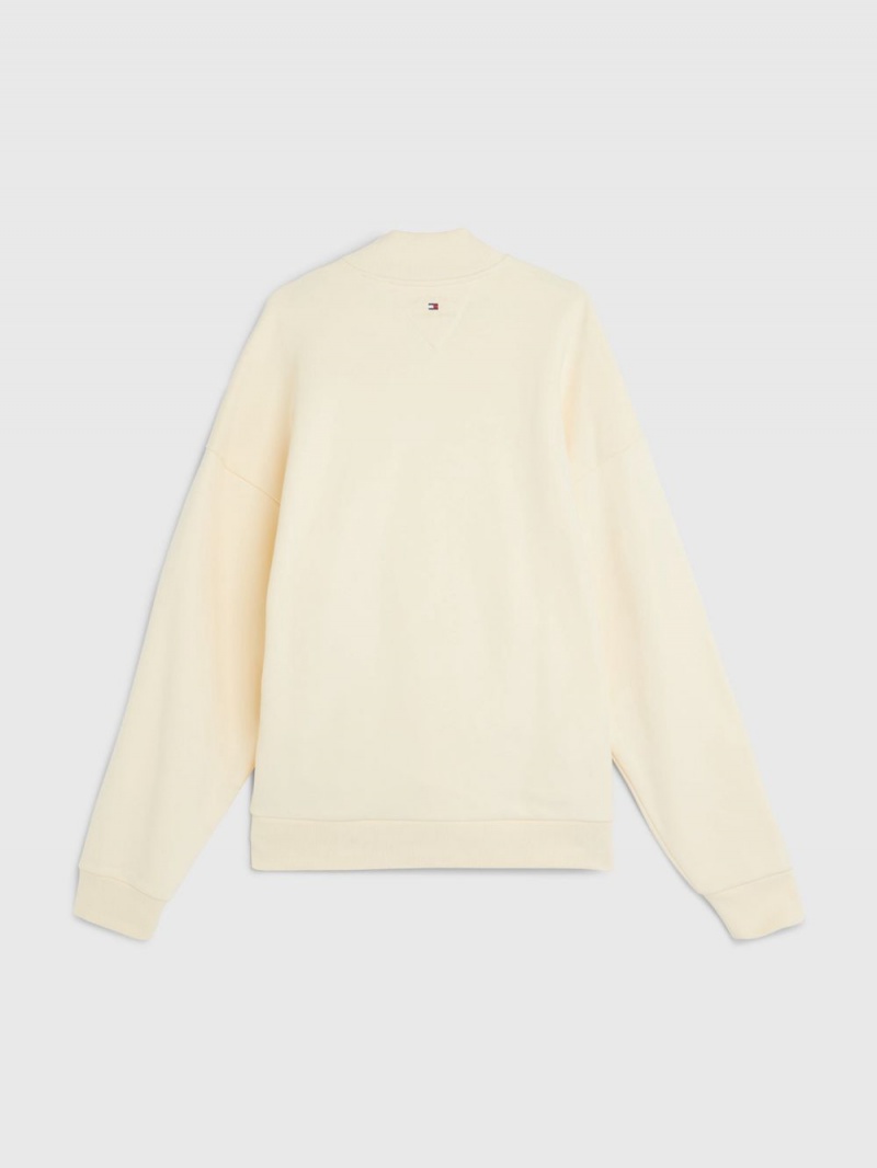 Tommy Hilfiger Mock Turtleneck Tröjor Herr Beige | 947-WROCIV