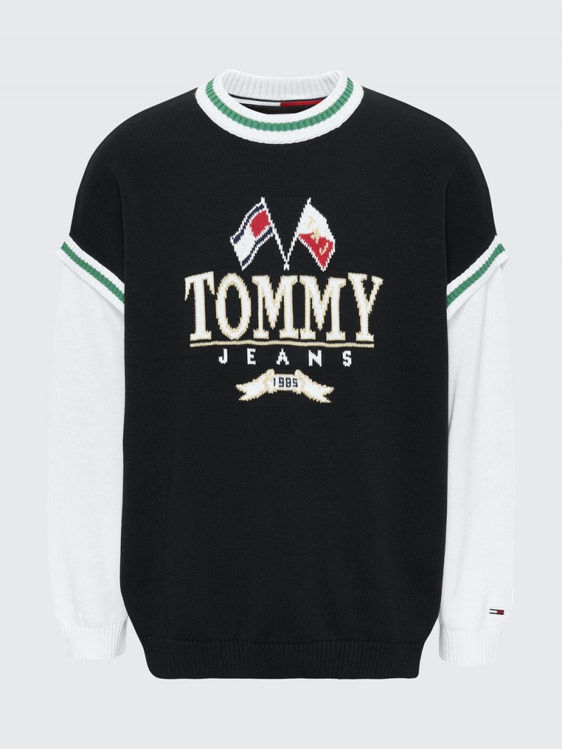 Tommy Hilfiger Modern 2-In-1 Skater Jumpers Herr Svarta | 356-BDINHF