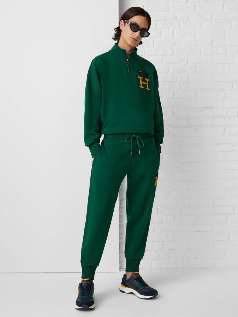 Tommy Hilfiger Monogram Relaxed Fit Mjukisbyxor Herr Gröna | 510-KBUDHF