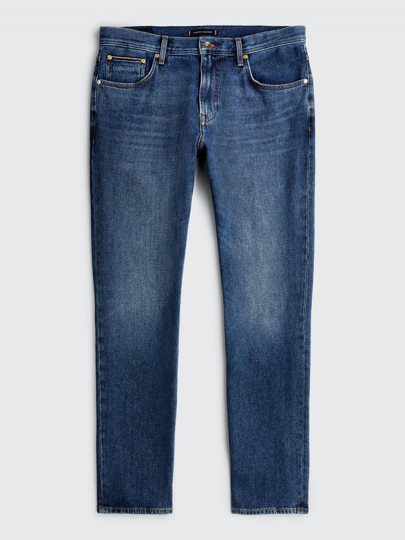 Tommy Hilfiger Moore Tapered Hemp Jeans Herr Indigo | 864-DBNUWS