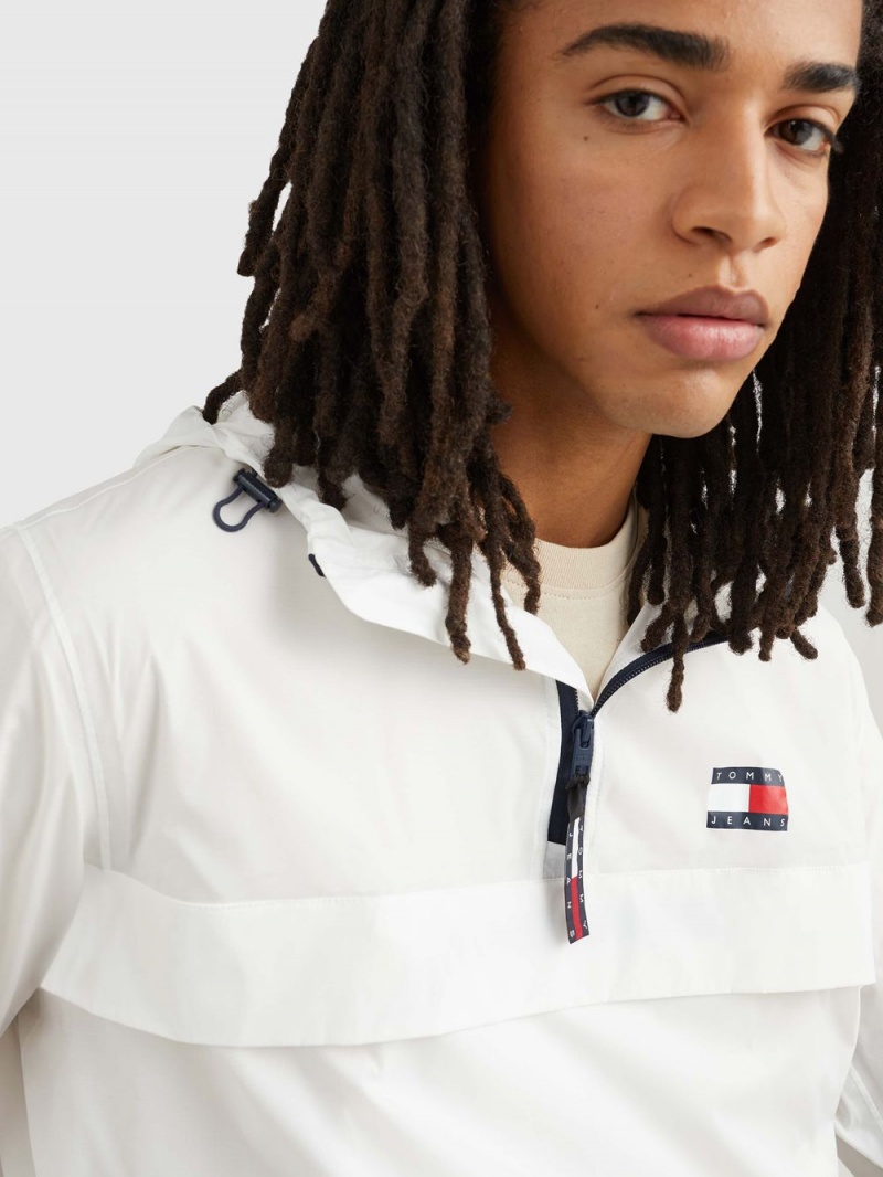 Tommy Hilfiger Packable Popover Chicago Windbreaker Jackor Herr Vita | 518-KAQODG