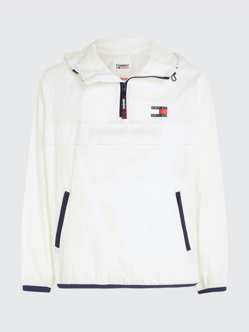 Tommy Hilfiger Packable Popover Chicago Windbreaker Jackor Herr Vita | 518-KAQODG