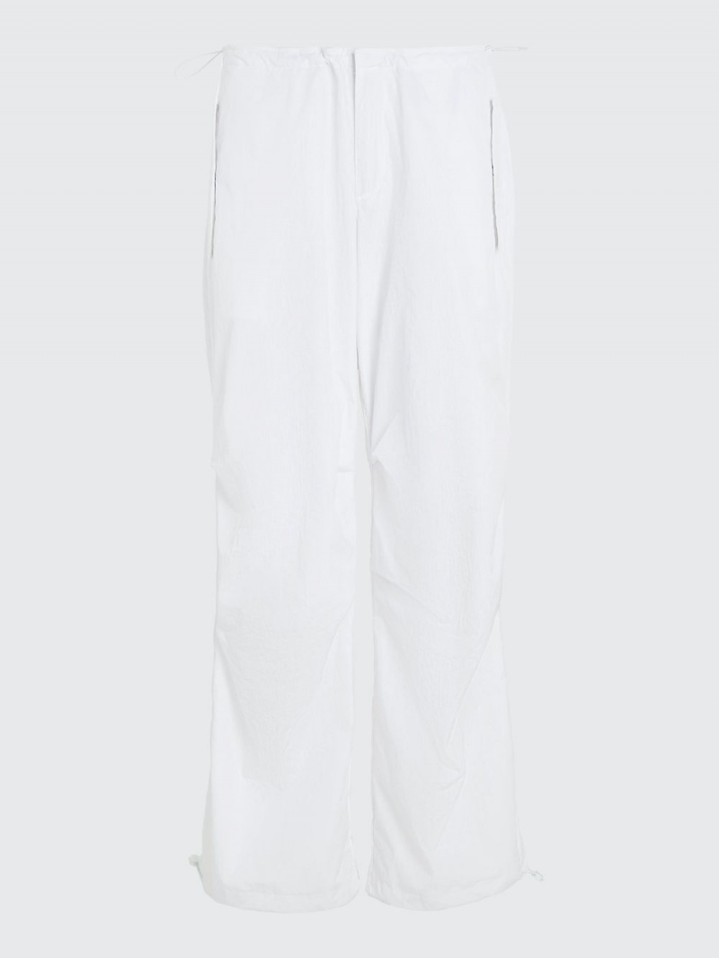 Tommy Hilfiger Parachute Vind-Pant Byxor Dam Vita | 304-GAHYXU