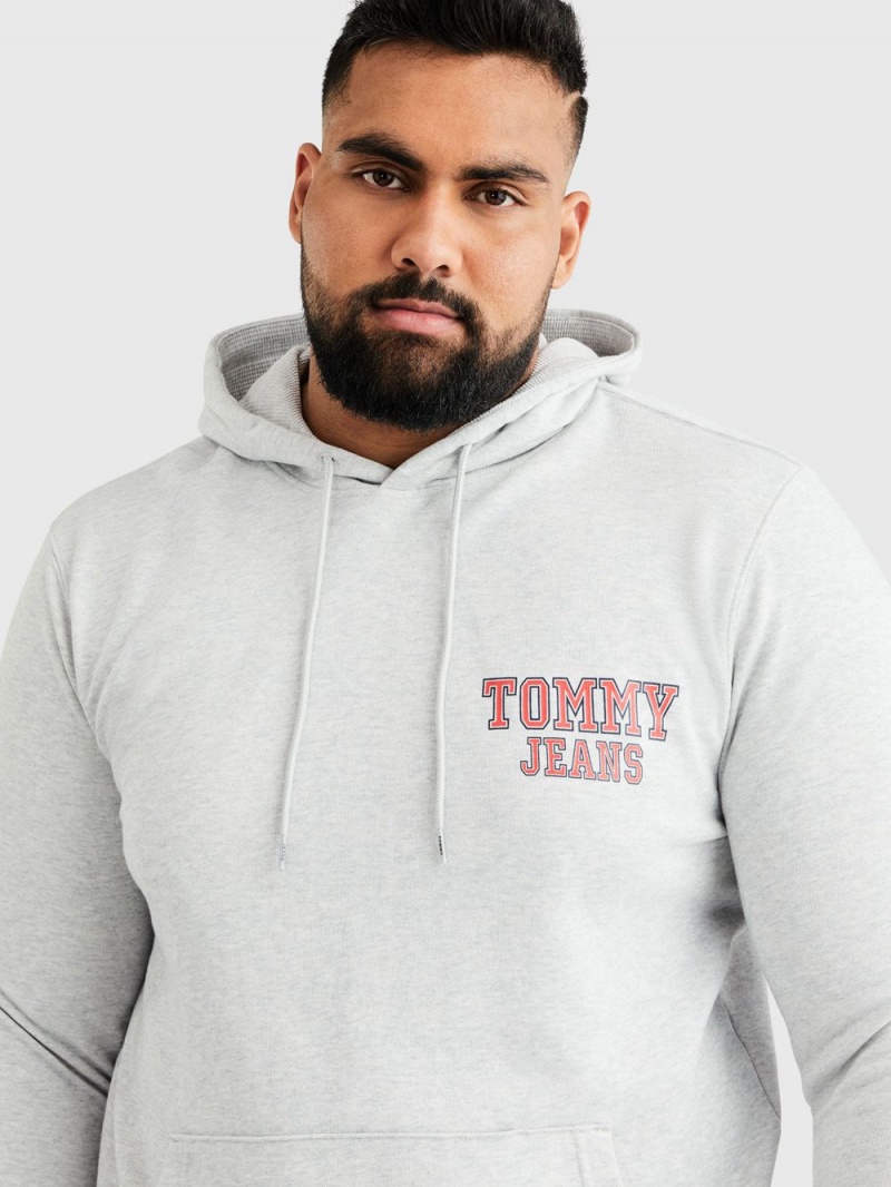 Tommy Hilfiger Plus Entry Hoodie Herr Grå | 496-RHEFCD