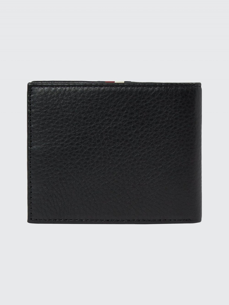 Tommy Hilfiger Premium Läder Small Card Plånbok Herr Svarta | 508-HTZRNB