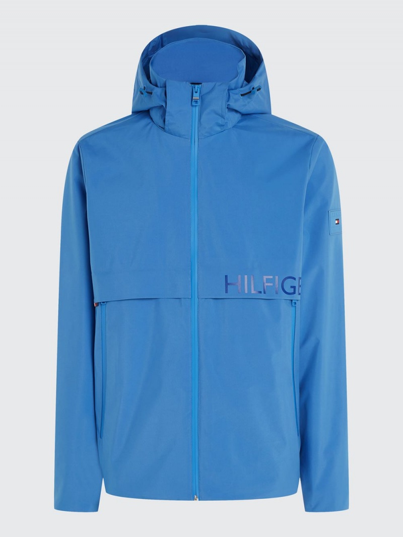 Tommy Hilfiger Protect Hooded Zip-Thru Sail Jackor Herr Blå | 652-MTLYBF