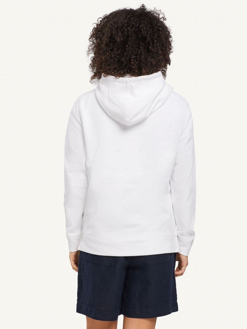 Tommy Hilfiger Regular Hoodie Dam Vita | 162-GNVZTY