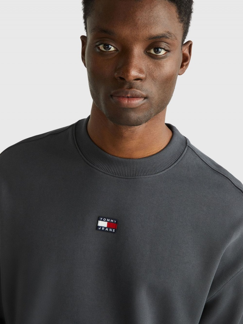 Tommy Hilfiger Relaxed Fit Badge Tröjor Herr Grå | 620-CIXTPH