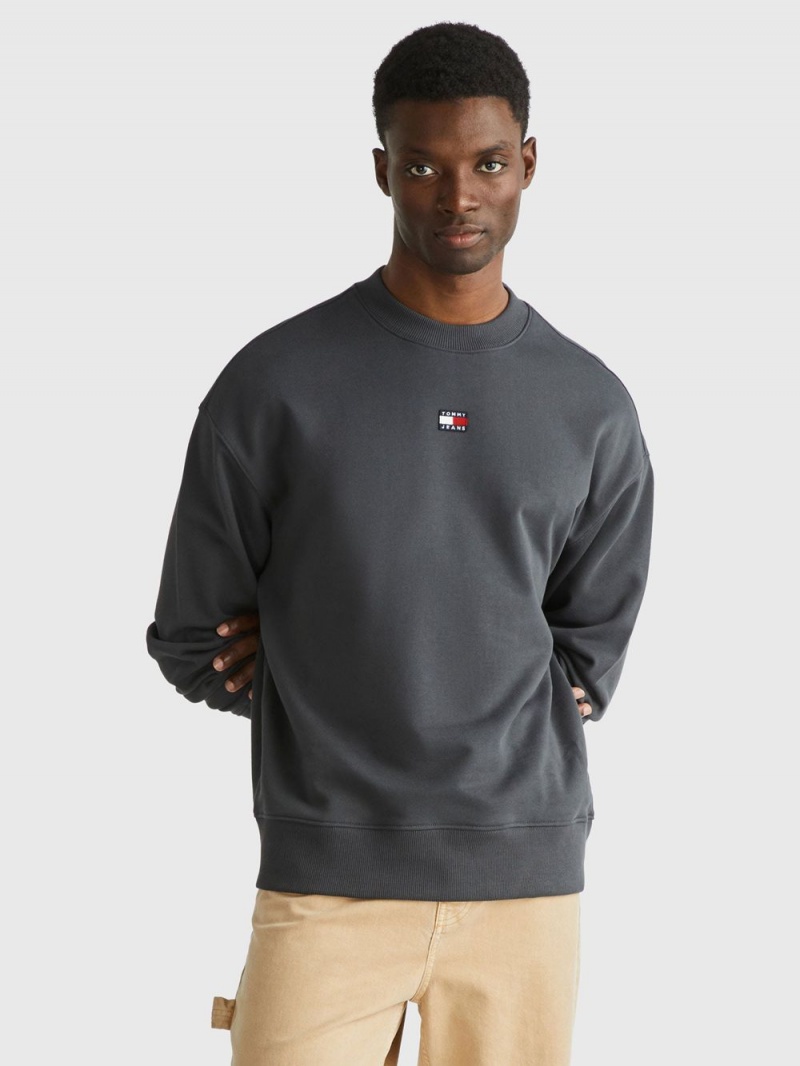 Tommy Hilfiger Relaxed Fit Badge Tröjor Herr Grå | 620-CIXTPH