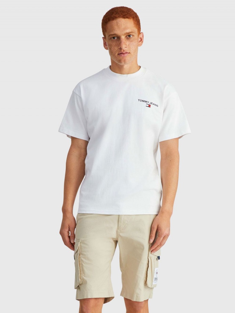 Tommy Hilfiger Relaxed Mock Neck T-shirt Herr Vita | 937-XNFIAP