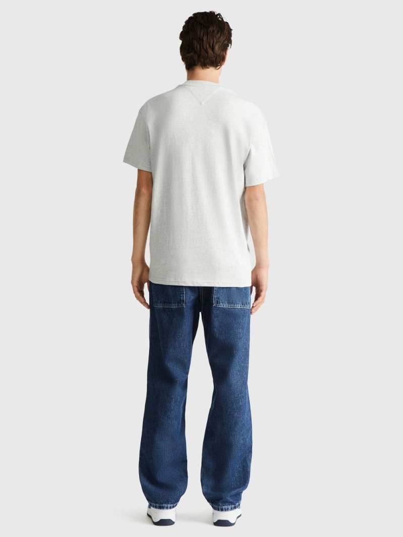 Tommy Hilfiger Relaxed Mock Neck T-shirt Herr Grå | 134-UPFQSZ