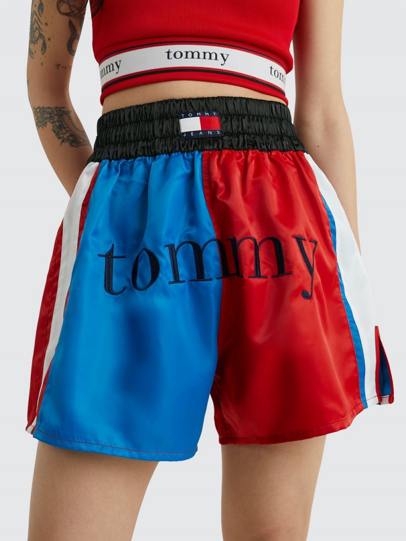 Tommy Hilfiger Sateen Colour-Blocked Dual Gender Boxer Shorts Herr Olika Färger | 052-GJRIHK