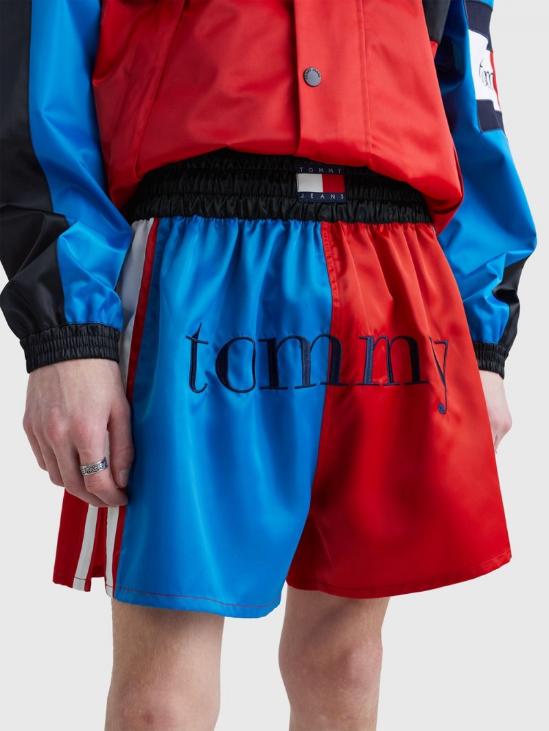 Tommy Hilfiger Sateen Colour-Blocked Dual Gender Boxer Shorts Herr Olika Färger | 052-GJRIHK