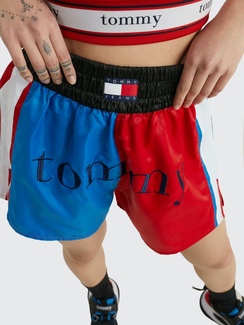 Tommy Hilfiger Sateen Colour-Blocked Dual Gender Boxer Shorts Herr Olika Färger | 052-GJRIHK