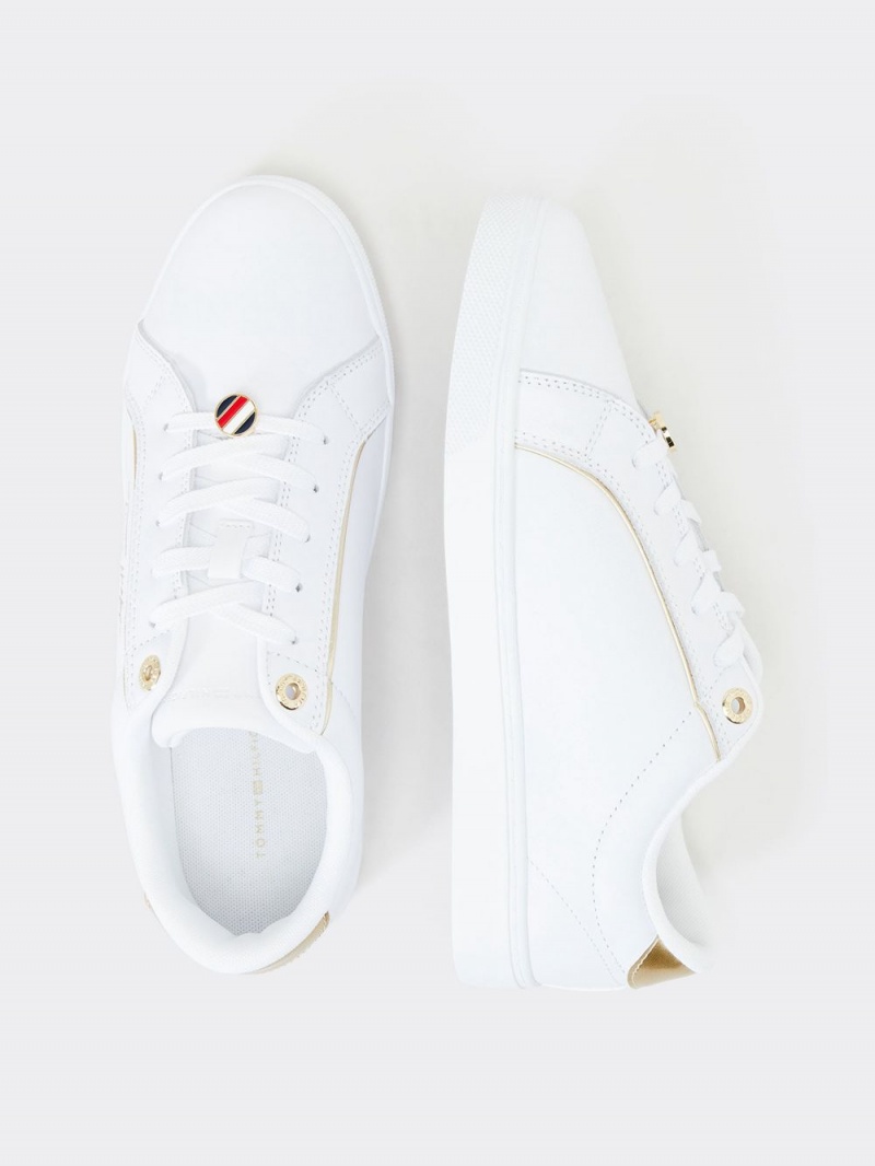 Tommy Hilfiger Signature Chique Sneakers Dam Vita | 469-PFBVAO