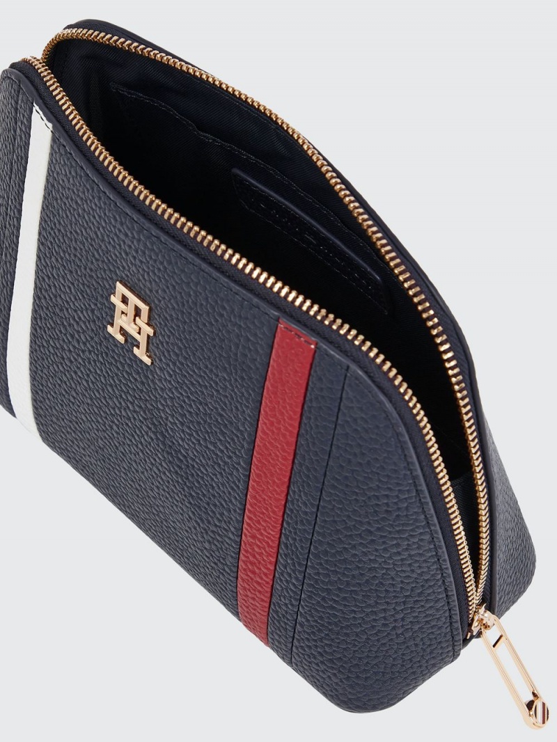 Tommy Hilfiger Signature Monogram Wash Väskor Dam Blå | 187-YTBRQL