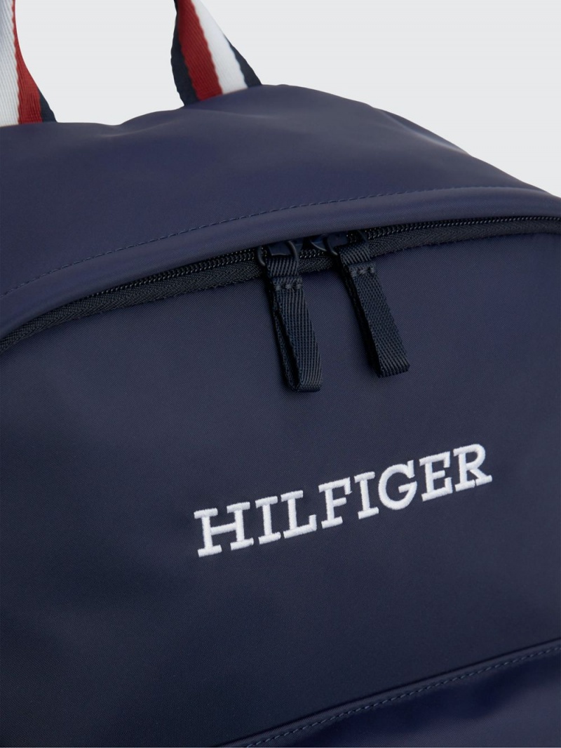 Tommy Hilfiger Signature Recycled Ryggsäck Tjej Marinblå | 972-FHQGEW