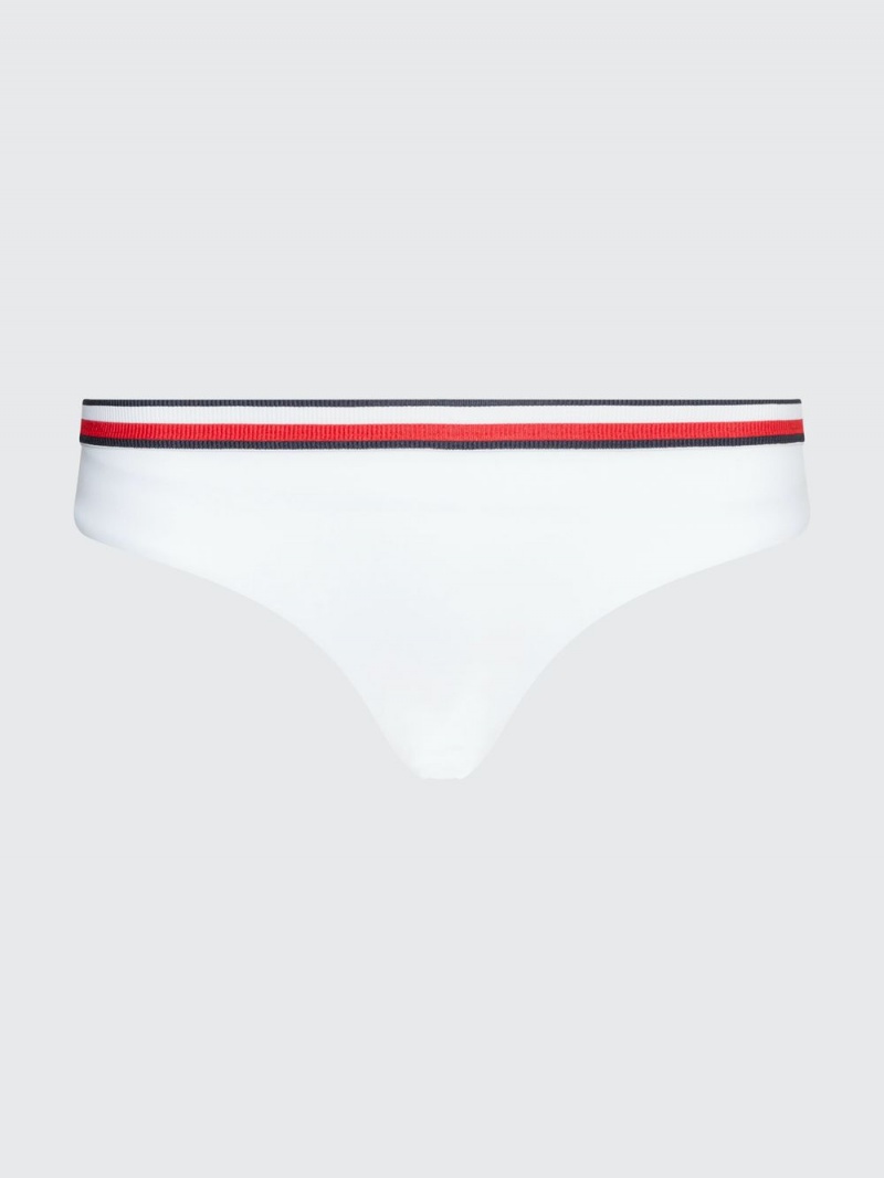 Tommy Hilfiger Signature Tape Hipster Cut Bikini Badkläder Dam Vita | 843-YEILVO