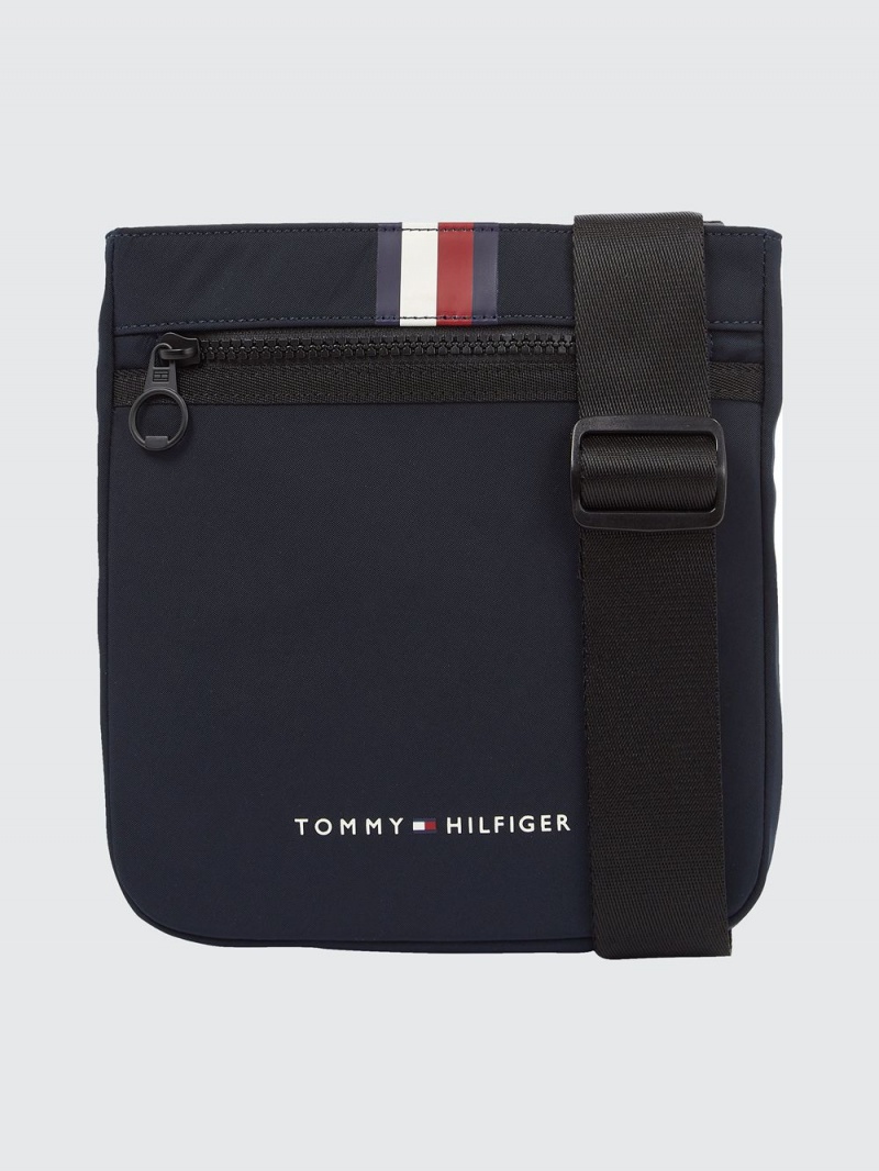 Tommy Hilfiger Skyline Stripe Crossover Väskor Herr Marinblå | 431-WPKXIL