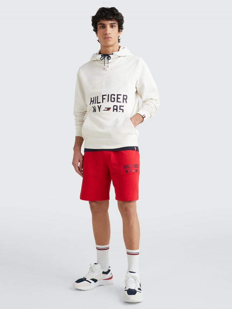 Tommy Hilfiger Sport Drawstring Sweat Shorts Herr Röda | 720-SRLHZW