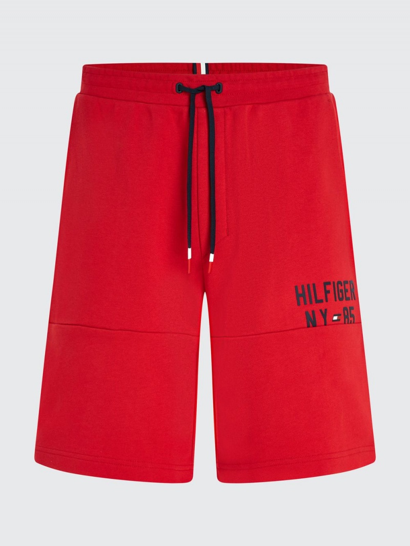 Tommy Hilfiger Sport Drawstring Sweat Shorts Herr Röda | 720-SRLHZW