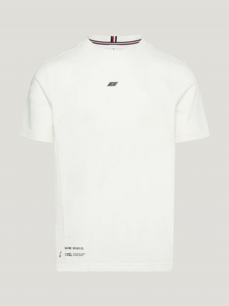 Tommy Hilfiger Sport Essential Tonal Logo T-shirt Herr Vita | 983-JNYHRW