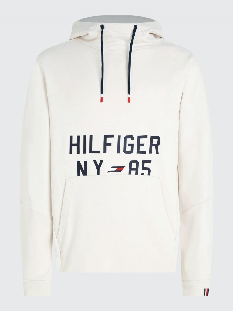 Tommy Hilfiger Sport Logo Hoodie Herr Vita | 089-VCPZDY