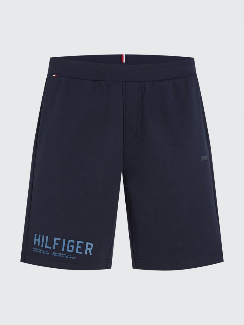 Tommy Hilfiger Sport Vanliga Fit Sweat Shorts Herr Marinblå | 182-RQOSJX