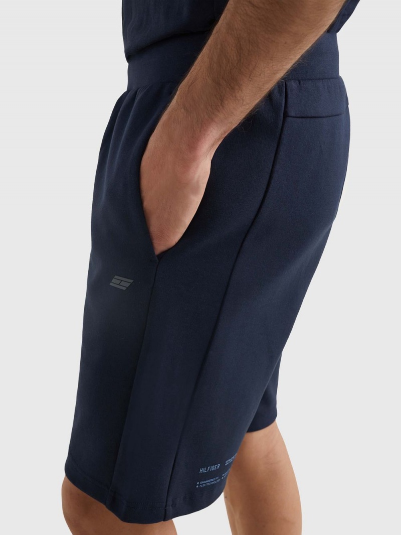 Tommy Hilfiger Sport Vanliga Fit Sweat Shorts Herr Marinblå | 182-RQOSJX