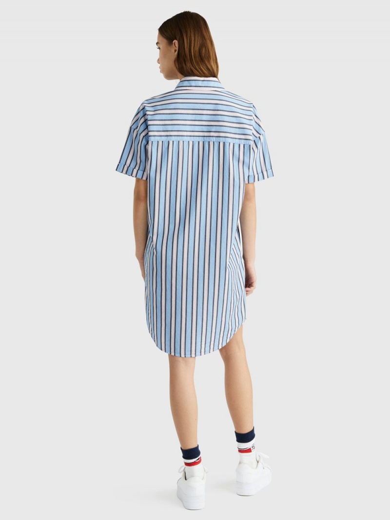 Tommy Hilfiger Stripe Shirt Klänning Dam Olika Färger | 237-USCZIE