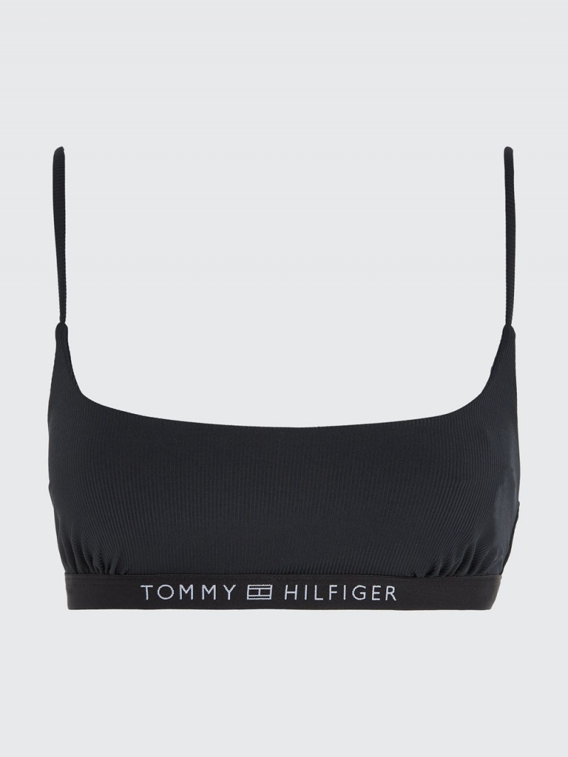 Tommy Hilfiger Tonal Logo Bikini BH Dam Svarta | 925-APGHTS