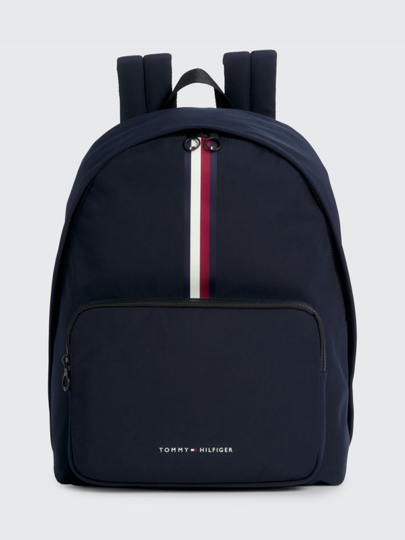 Tommy Hilfiger Vadderad Logo Signature Ryggsäck Herr Marinblå | 780-BCAEPU