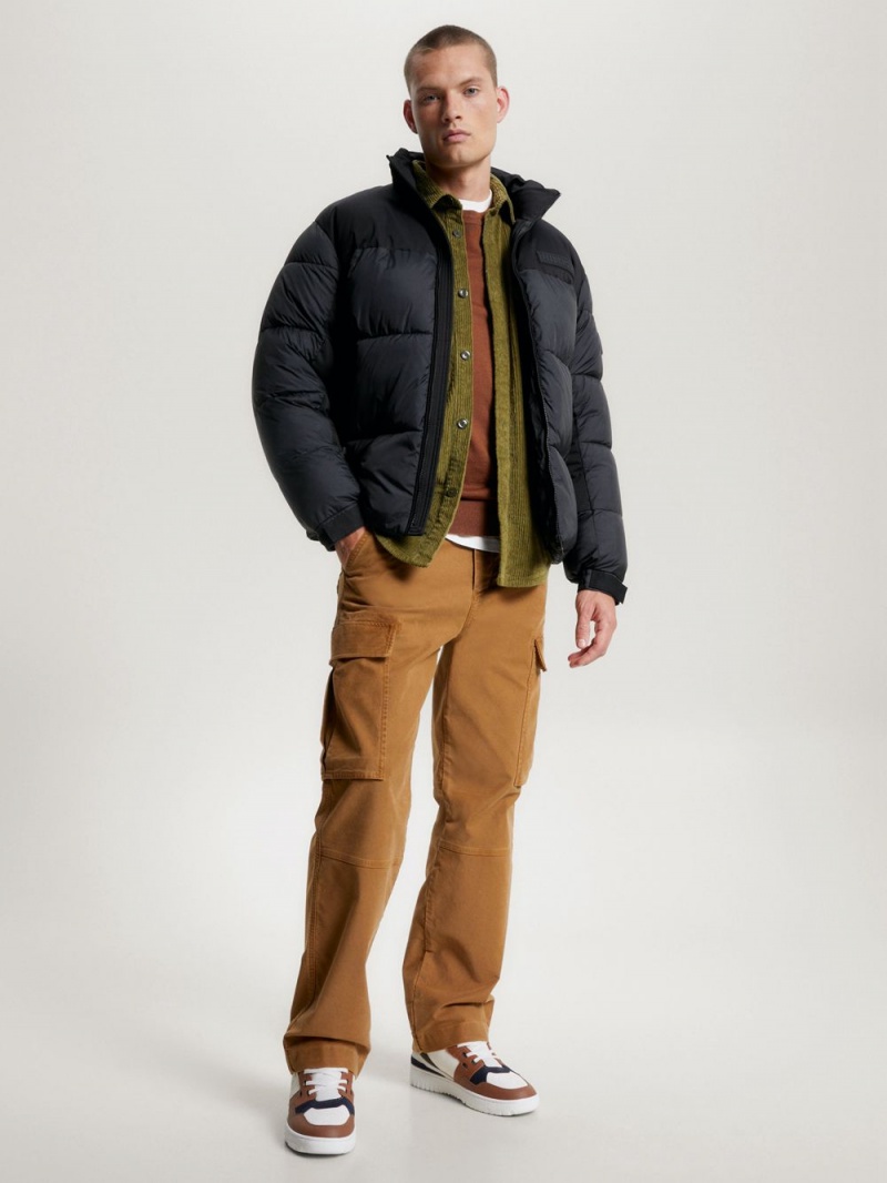 Tommy Hilfiger Warm Recycled New York Puffer Jackor Herr Svarta | 570-UREJLF