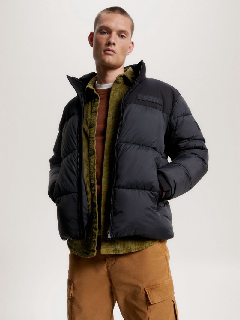 Tommy Hilfiger Warm Recycled New York Puffer Jackor Herr Svarta | 570-UREJLF