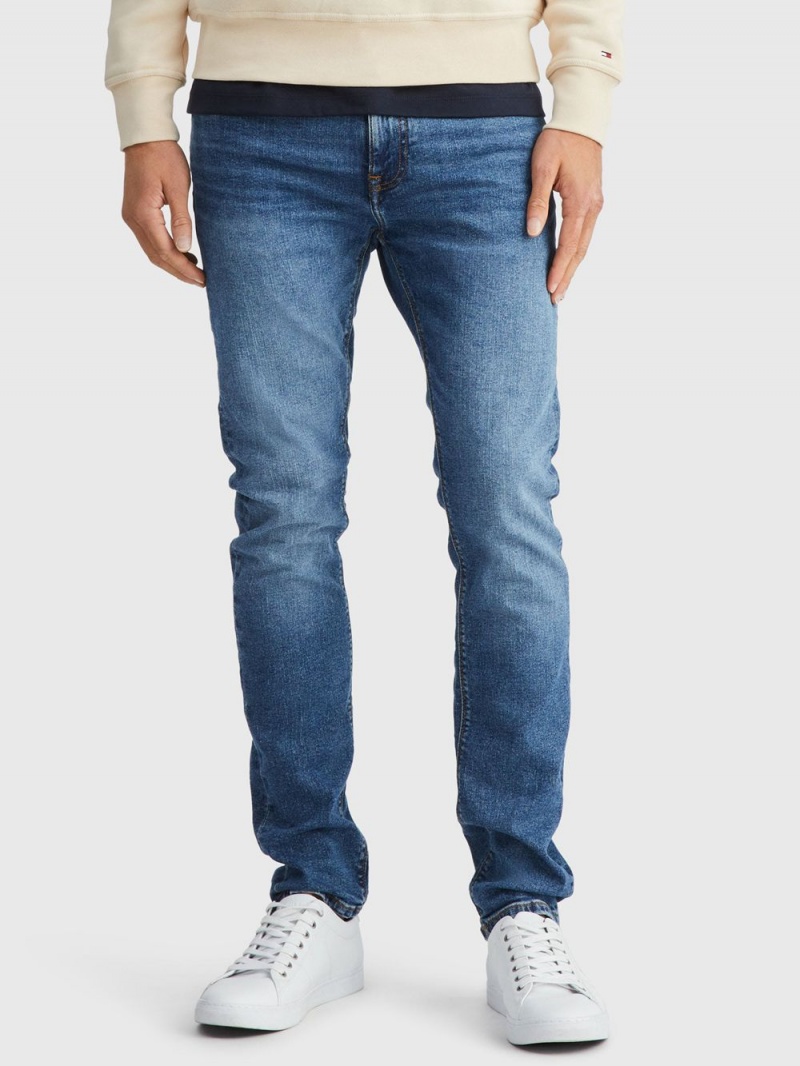 Tommy Hilfiger Wcc Bleecker Flex Erie Jeans Herr Blå | 684-ZKDNTL