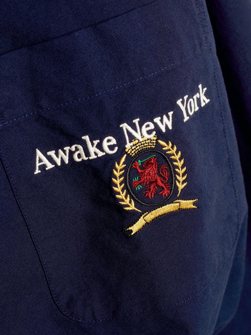 Tommy Hilfiger X Awake Ny Back Logo Skjorta Herr Marinblå | 532-WFVLNP