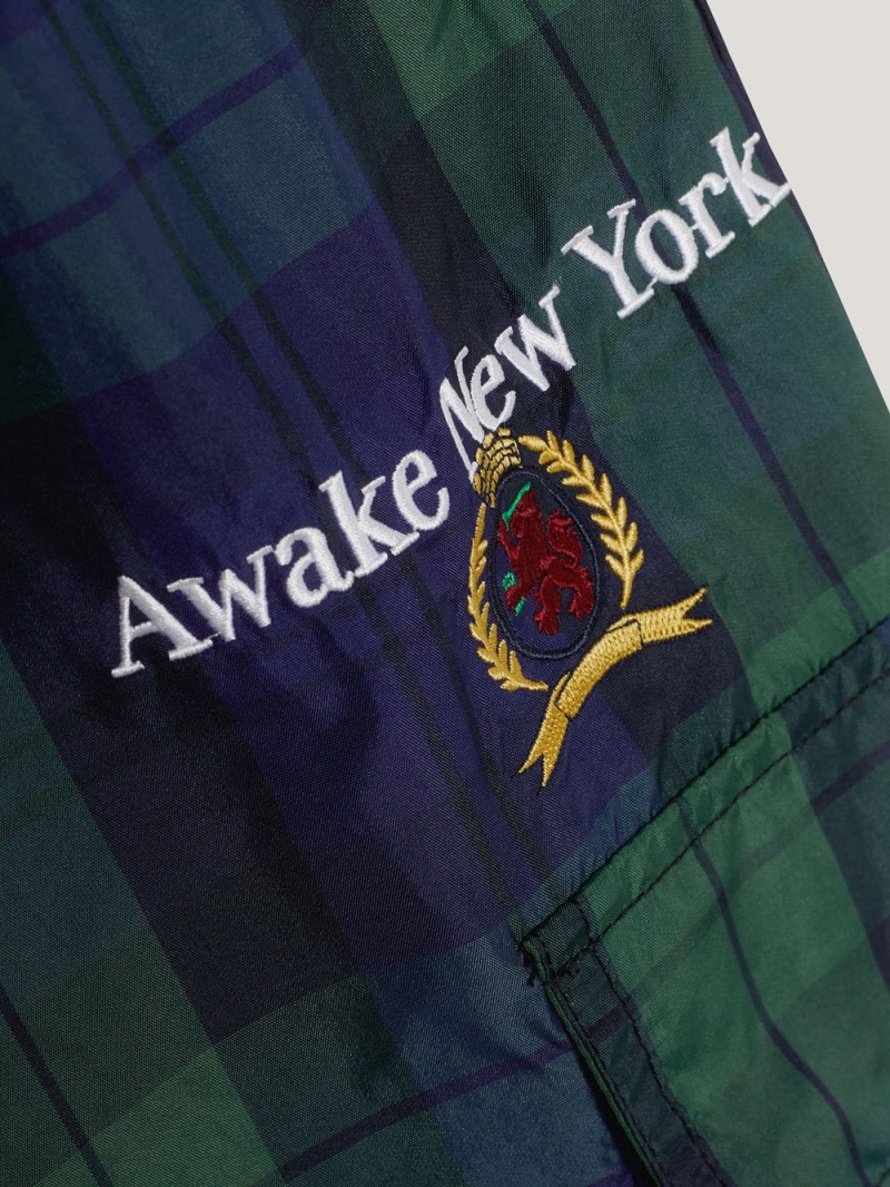 Tommy Hilfiger X Awake Ny Tartan Check Cargo Byxor Herr Blå | 368-ICYNRS