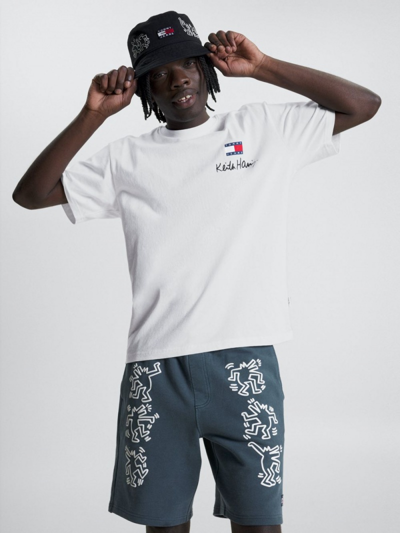 Tommy Hilfiger X Keith Haring Dual Gender Relaxed Fit T-shirt Herr Vita | 068-TKDYIW