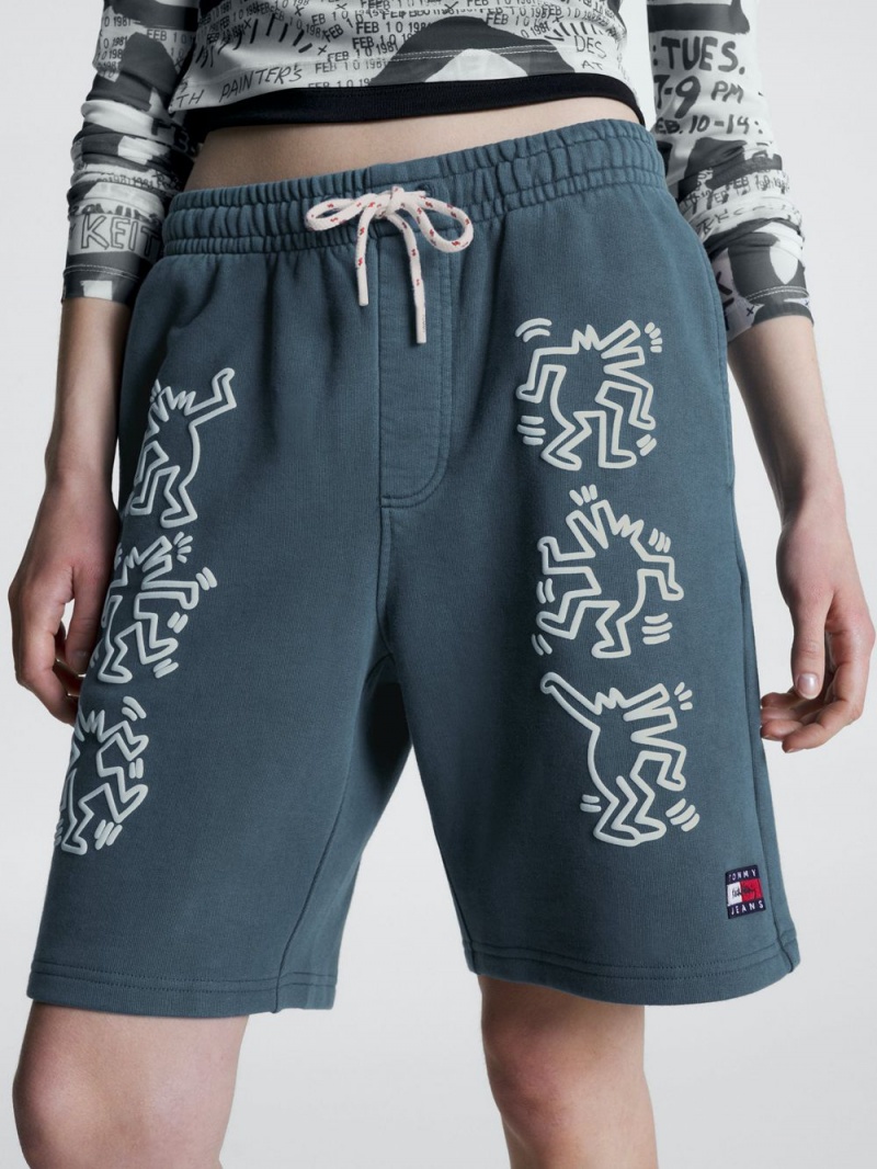 Tommy Hilfiger X Keith Haring Dual Gender Shorts Herr Blå | 380-TOKUWQ