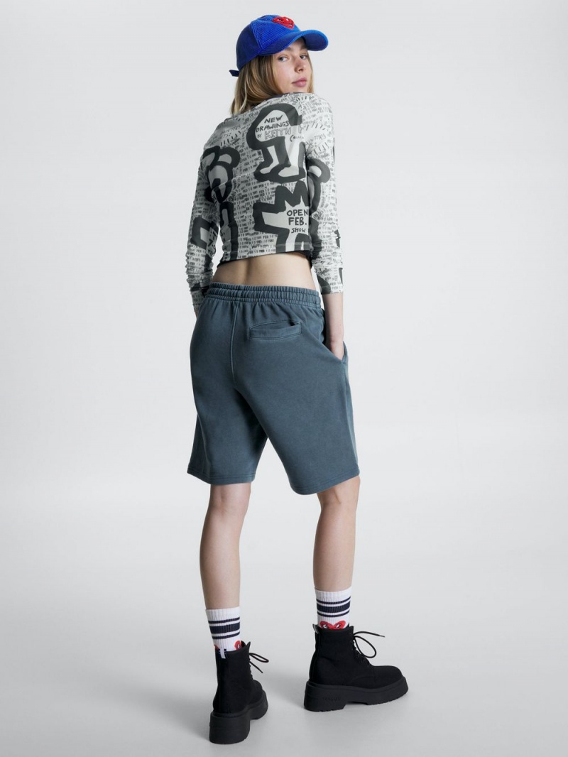 Tommy Hilfiger X Keith Haring Dual Gender Shorts Herr Blå | 380-TOKUWQ