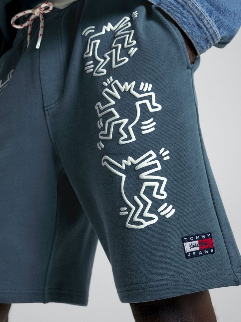 Tommy Hilfiger X Keith Haring Dual Gender Shorts Herr Blå | 380-TOKUWQ