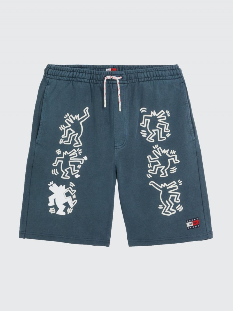 Tommy Hilfiger X Keith Haring Dual Gender Shorts Herr Blå | 380-TOKUWQ