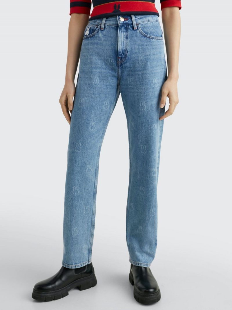 Tommy Hilfiger X Miffy Relaxed Jeans Dam Blå | 507-FTABDP