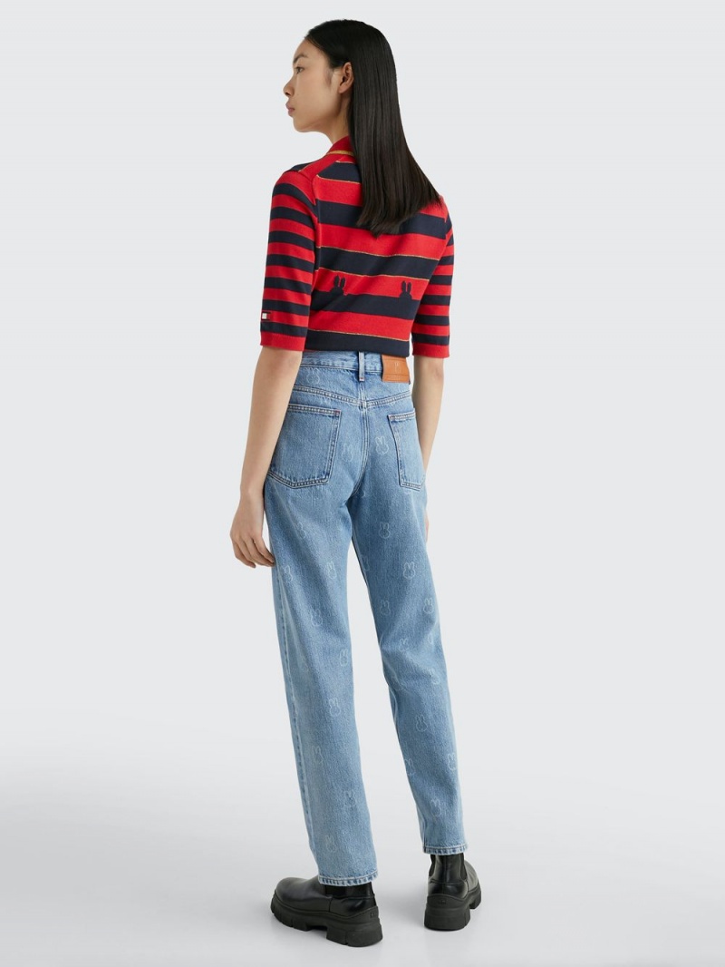 Tommy Hilfiger X Miffy Relaxed Jeans Dam Blå | 507-FTABDP