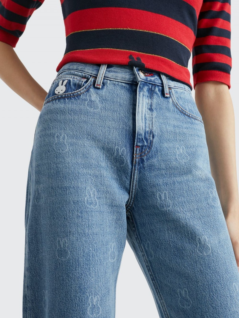 Tommy Hilfiger X Miffy Relaxed Jeans Dam Blå | 507-FTABDP