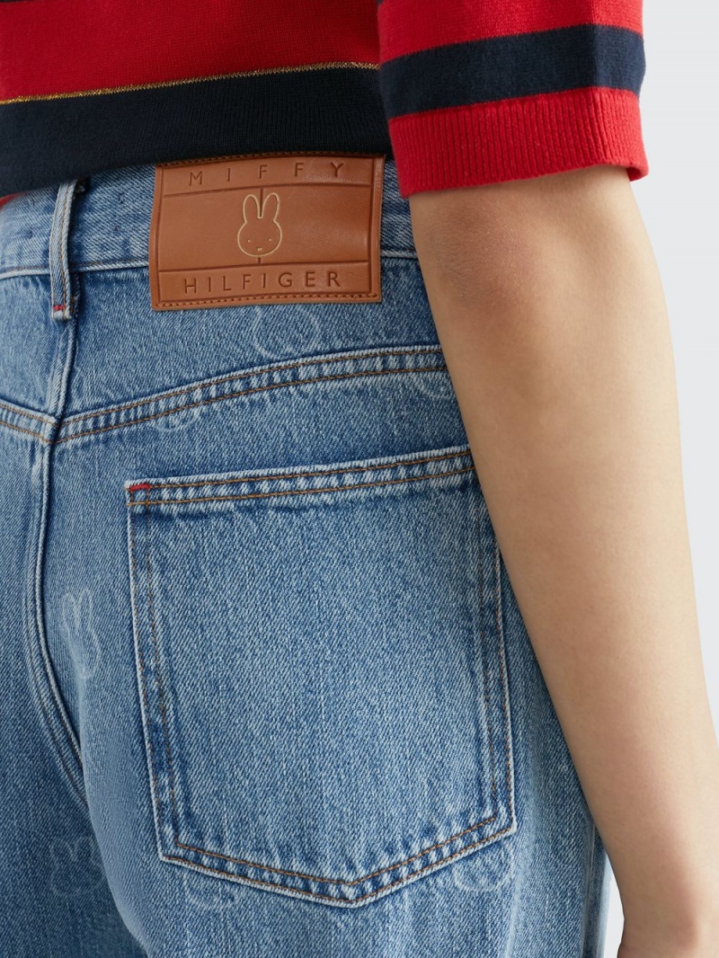 Tommy Hilfiger X Miffy Relaxed Jeans Dam Blå | 507-FTABDP